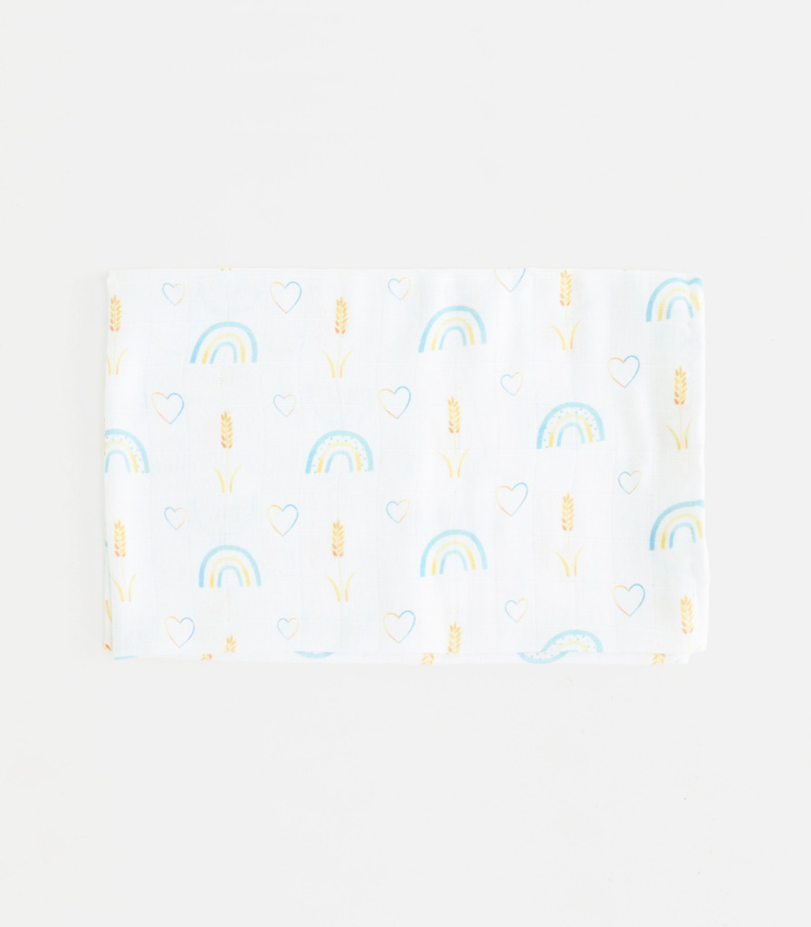 Набір пелюшок муслін+фланель “Патріотичні Веселки”