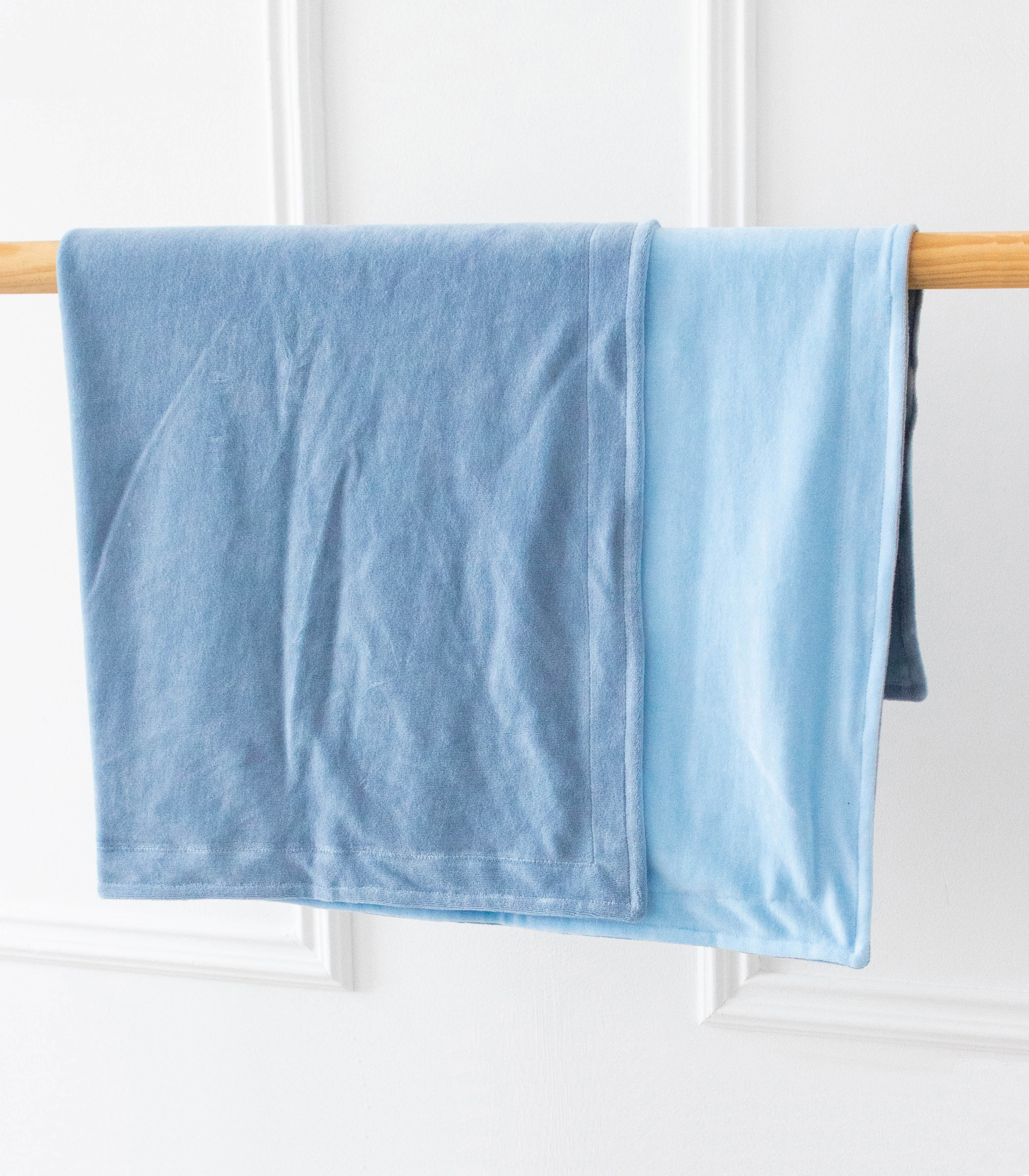 Плед велюр дитячий демісезонний Джинс/блакитний