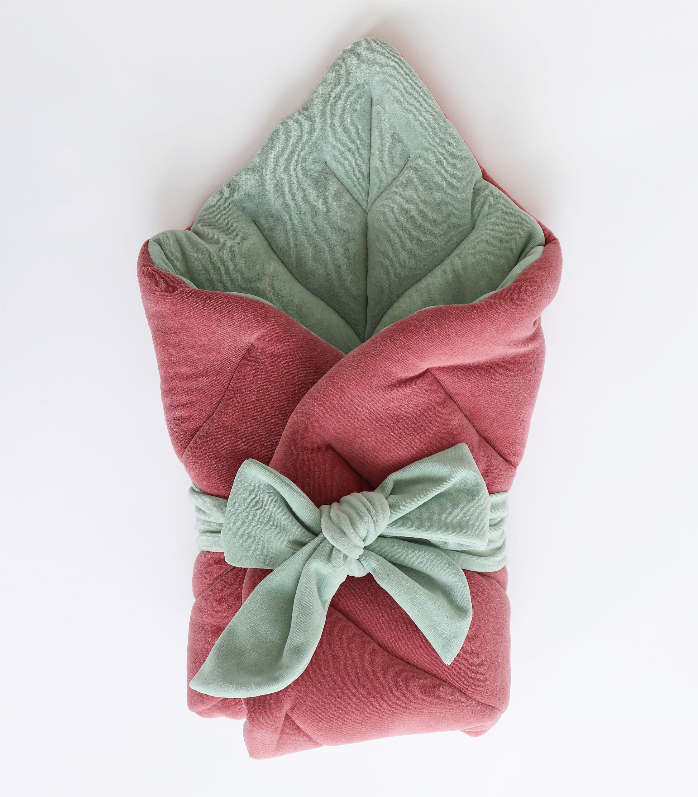 Конверт Листочок (із зав’язкою) Суха роза/фісташка