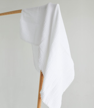 Крижма для хрещення муслінова біла