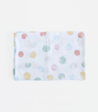 Набір пелюшок муслін+фланель “Кружечки”