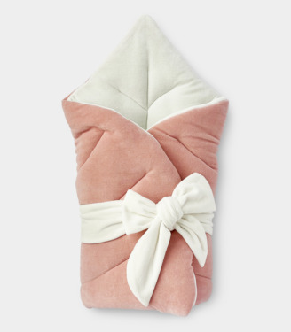 Конверт Листочок (із зав’язкою) Пудра/молочний