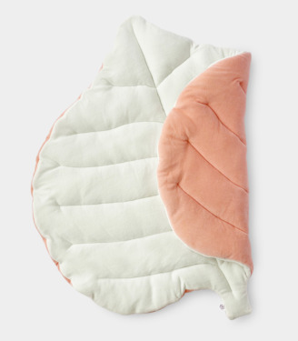 Килимок Листочок Персик/молочний