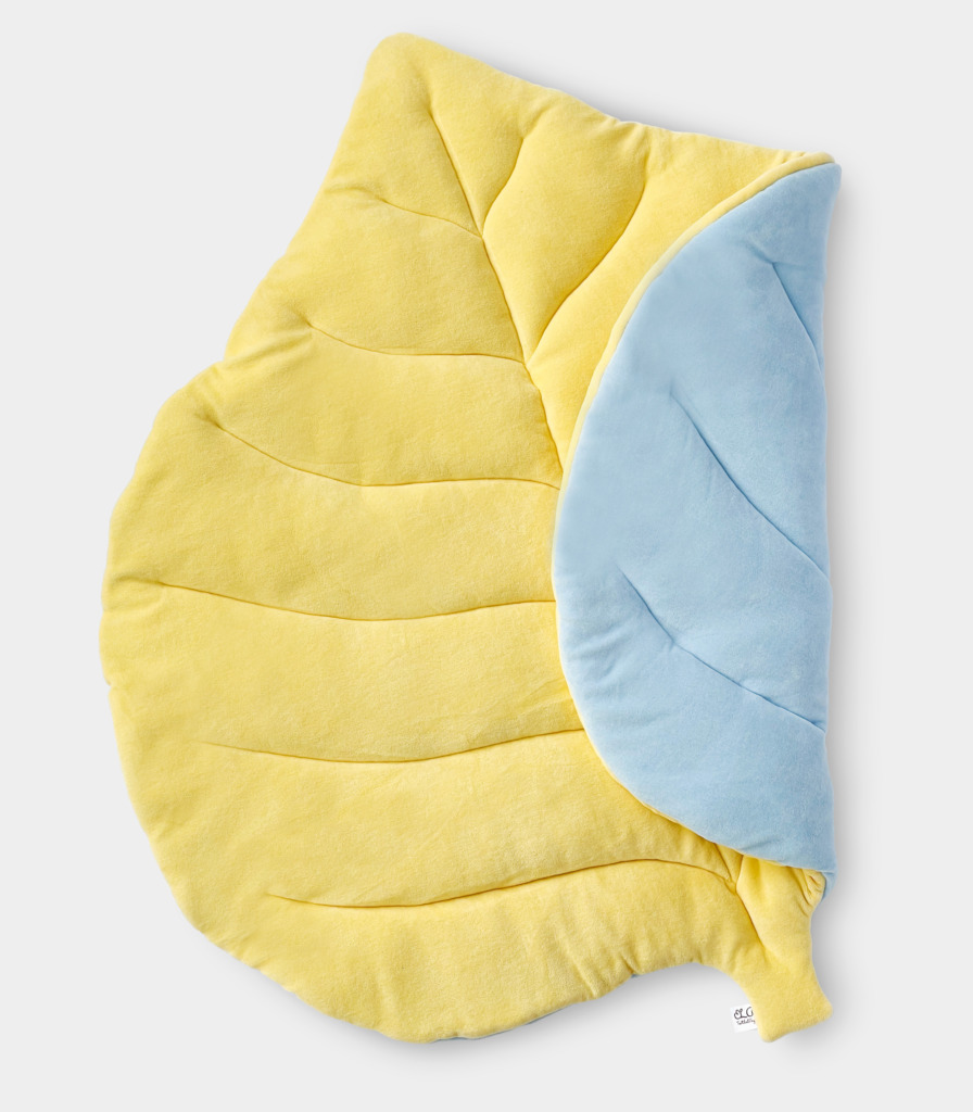 Килимок Листочок Жовто/блакитний