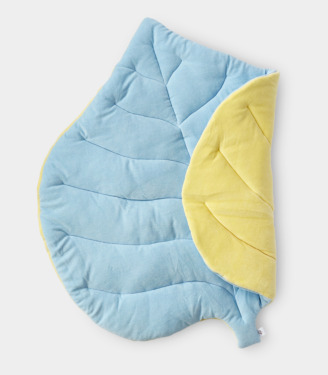 Килимок Листочок Жовто/блакитний