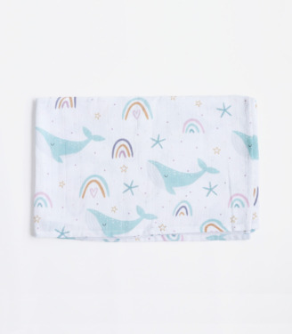 Набір пелюшок муслін+фланель “Веселки”