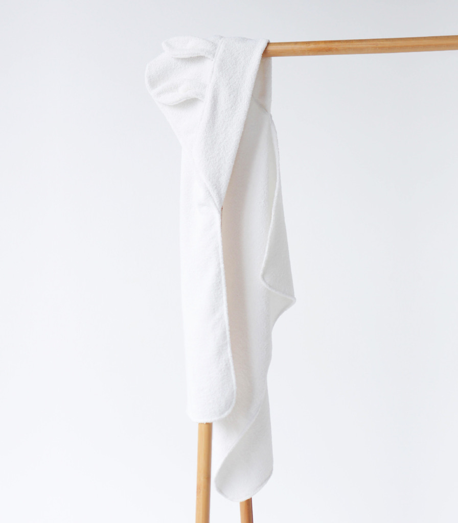 Махровий рушник Молочний (вушка)