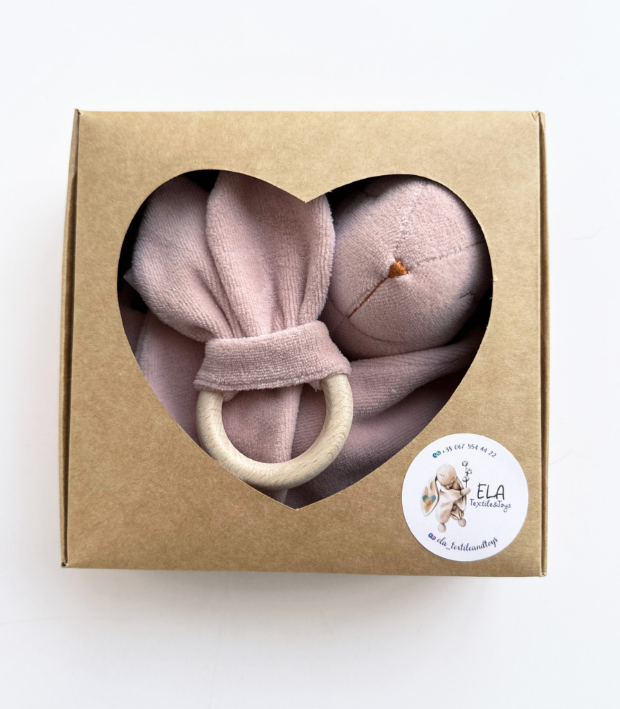 Комплект комфортер+ гризунець Пудра