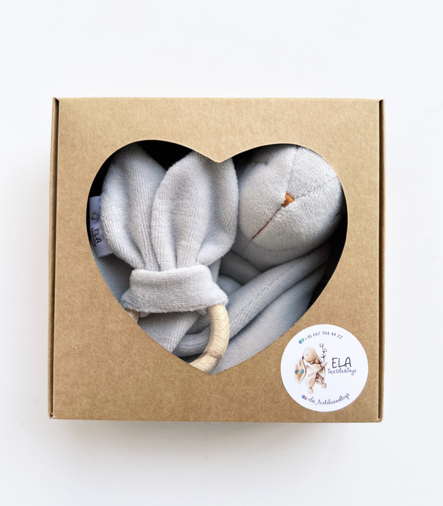 Комплект комфортер+ гризунець Світло-сірий