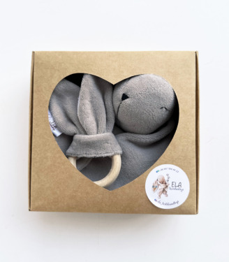 Комплект комфортер+ гризунець Темно-сірий