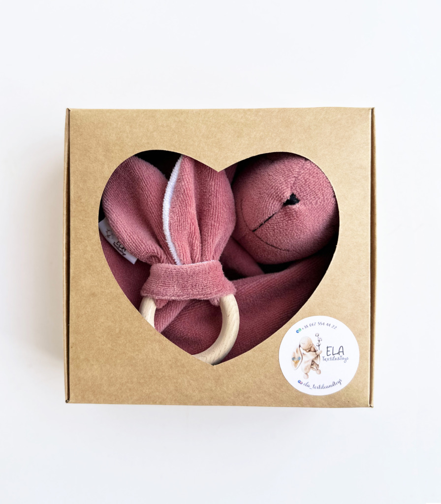 Комплект комфортер+ гризунець Суха троянда