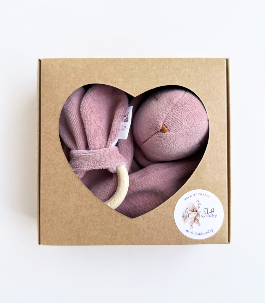 Комплект комфортер+ гризунець Темна пудра