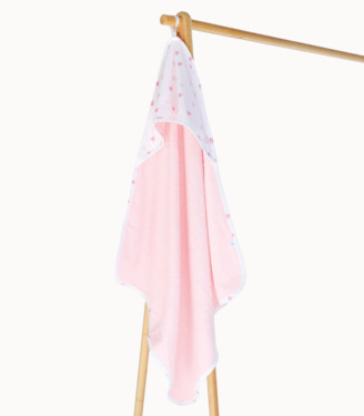 Махровий рушник Рожевий (сердечка)