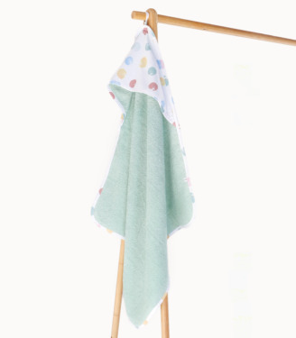 Махровий рушник Фісташковий (кружечки)