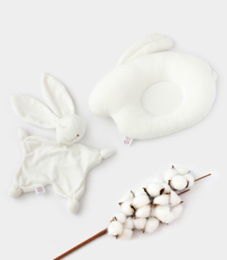 Комплект подушка+комфортер Молочний