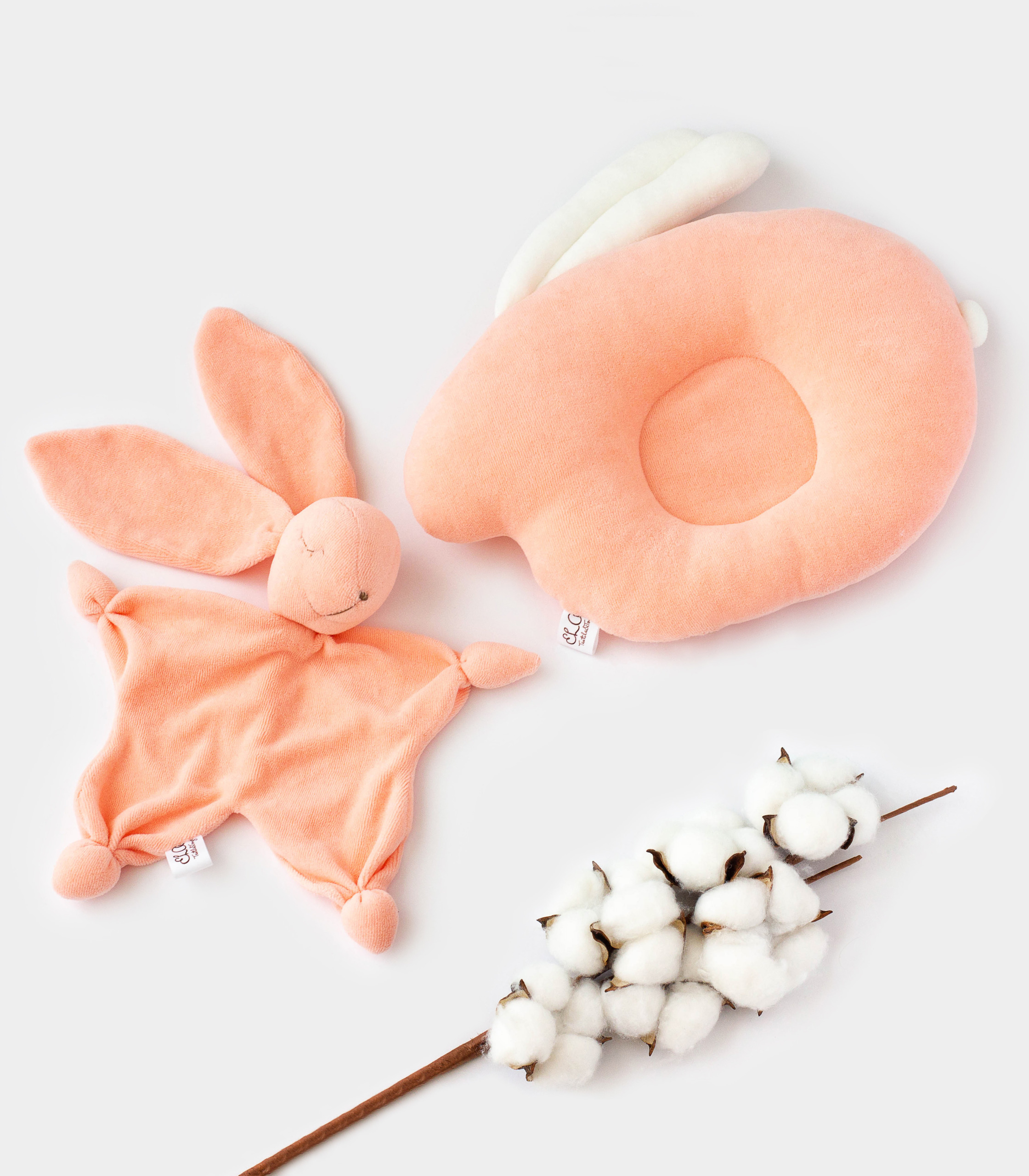 Комплект подушка+комфортер Персик