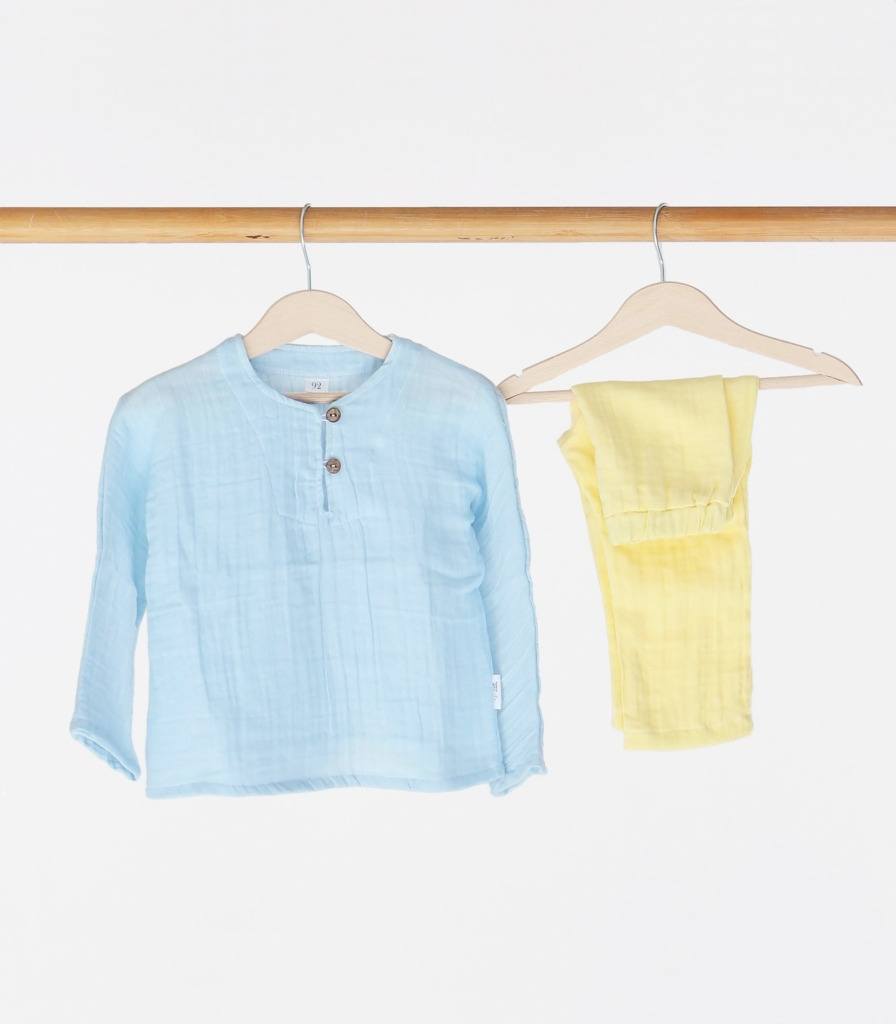 Костюм мусліновий “Жовто/блакитний”