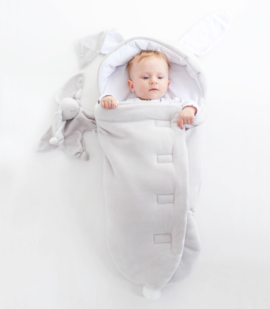 Спальник кокон Зайчик “Світло сірий”