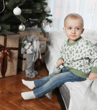 Світшот новорічний “Ялинки”