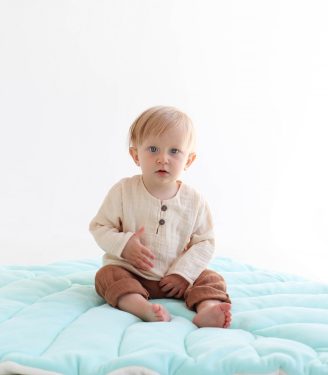 Костюм мусліновий “Беж/коричневий”