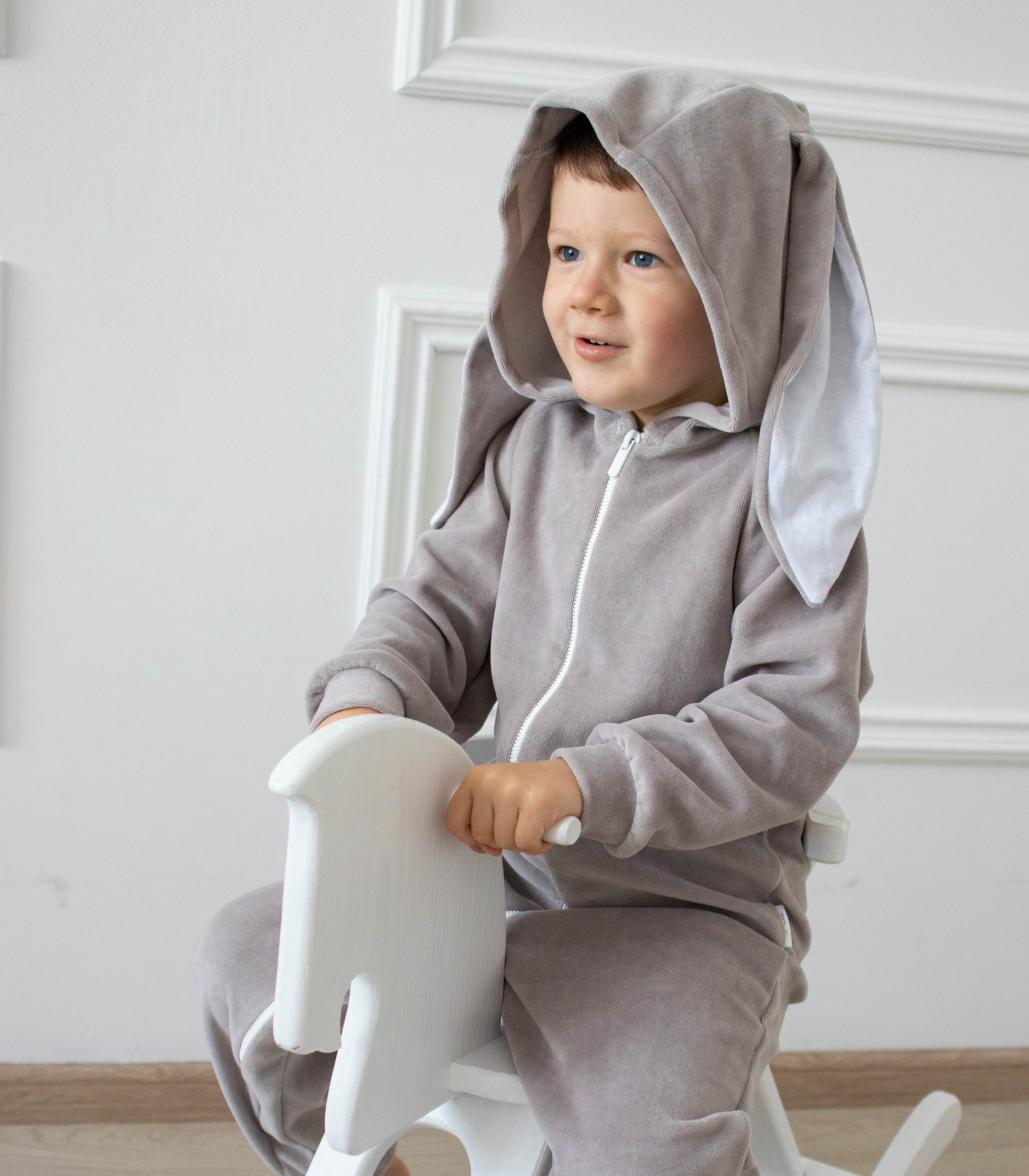 Піжама Кігурумі Зайчик “Темно-сірий”