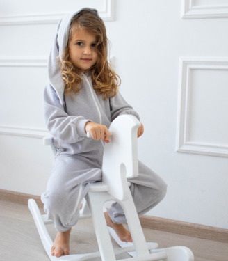 Піжама Кігурумі Зайчик “Світло-сірий”