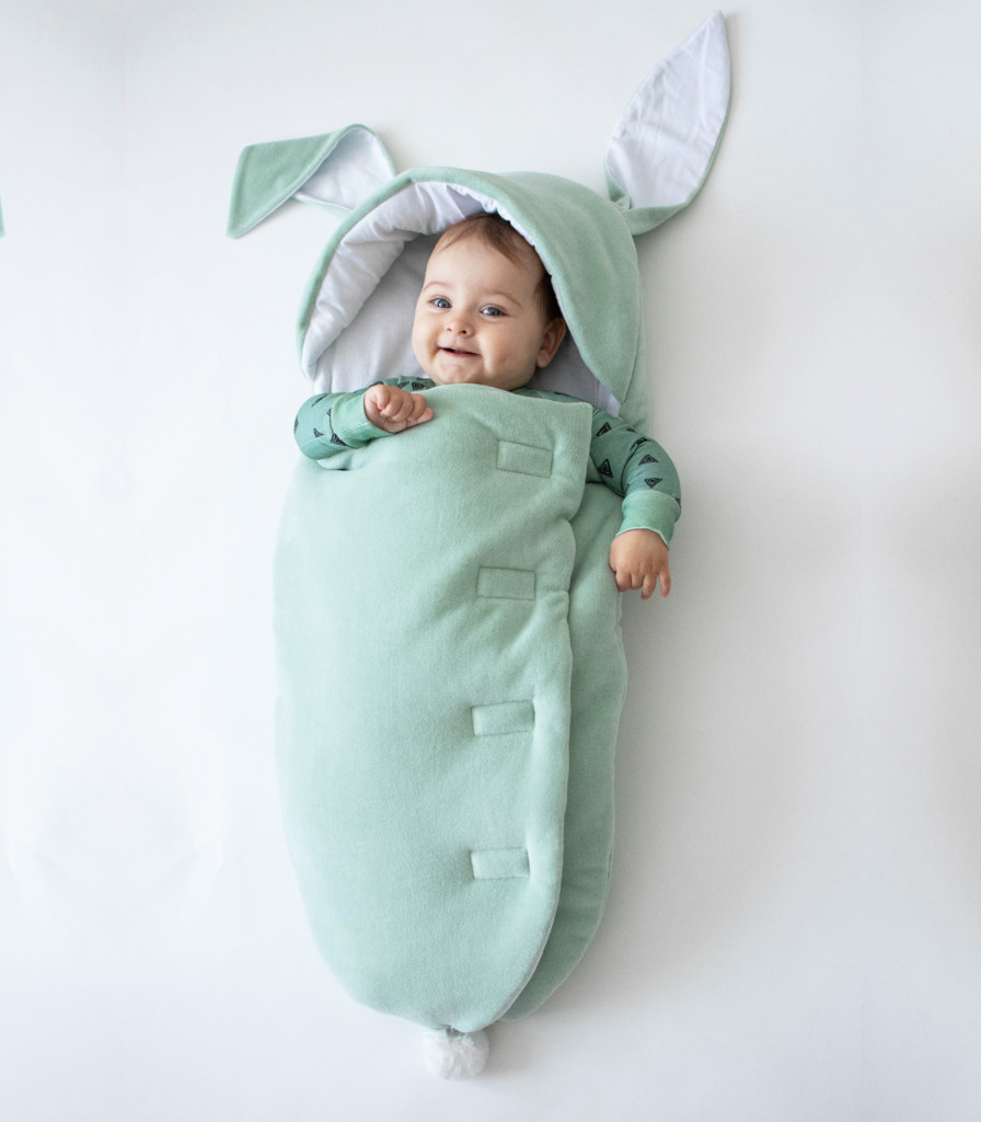 Спальник кокон Зайчик “Фісташка”