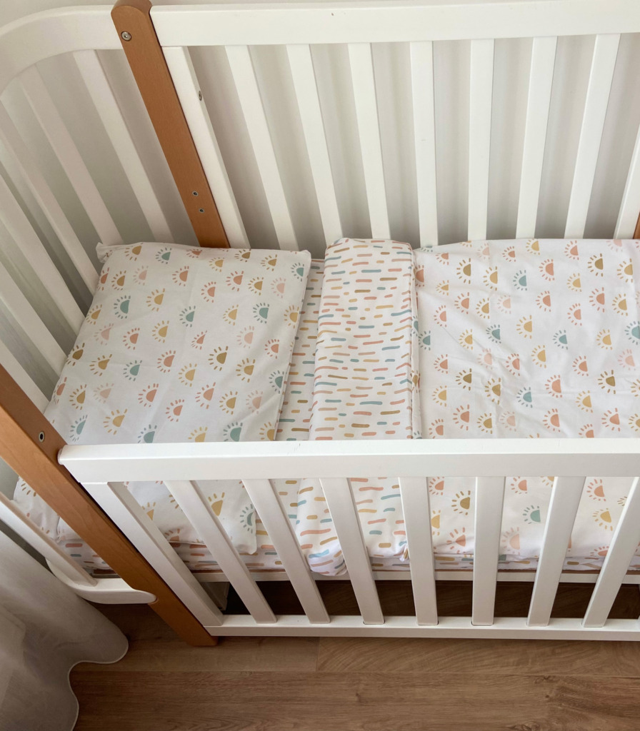 Комплект поплінової постільної білизни “Сонечка/штрихи”