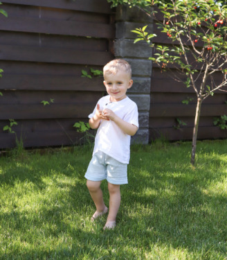 Костюм футболка+шорти “Білий/блакитний”