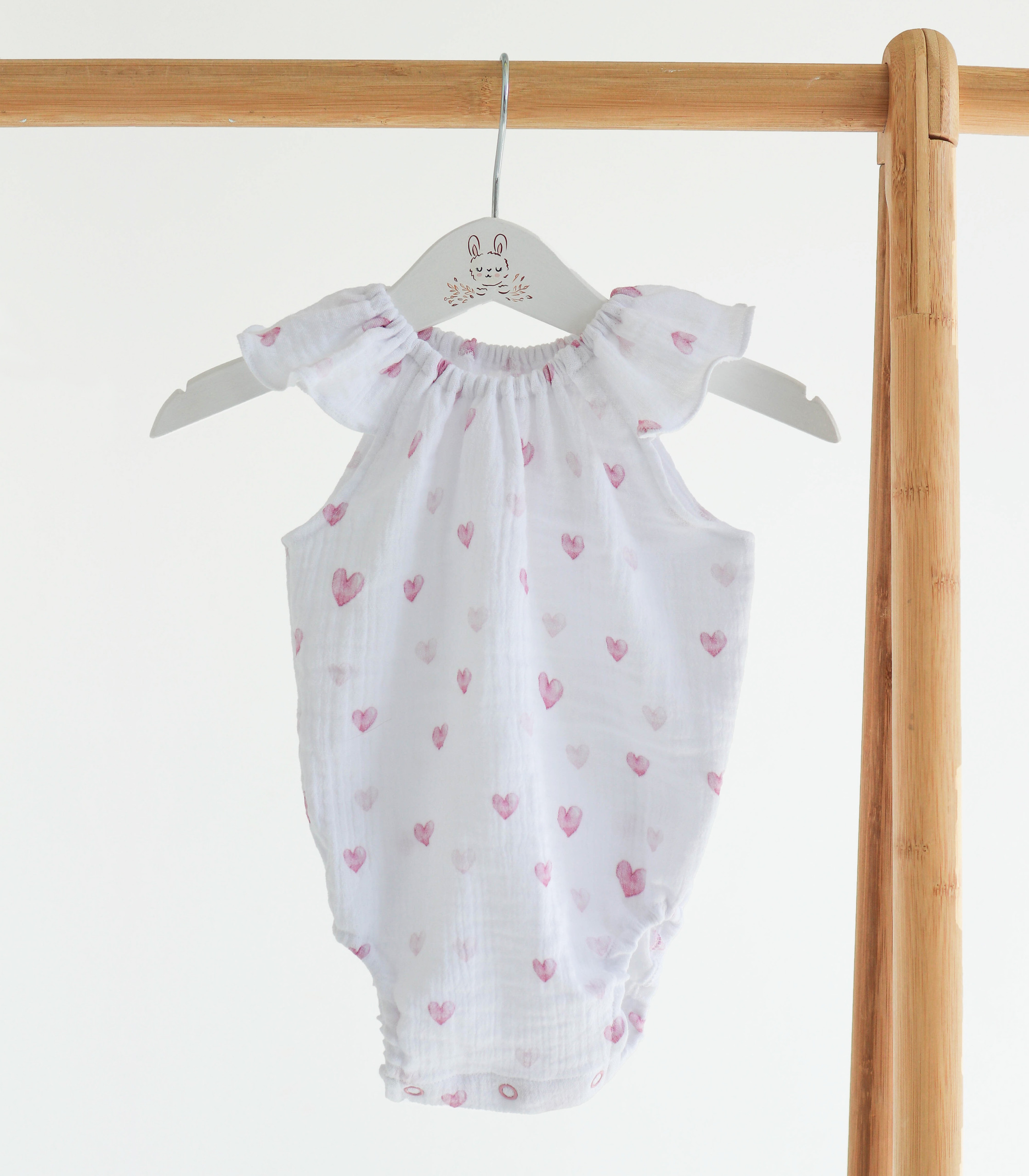 Боді мусліновий “Сердечка”