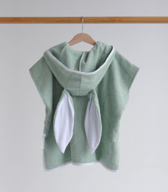 Пончо халат махровий Зайчик “Фісташковий”