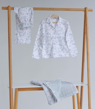 Піжама сатин “Сірі Бульбашки”