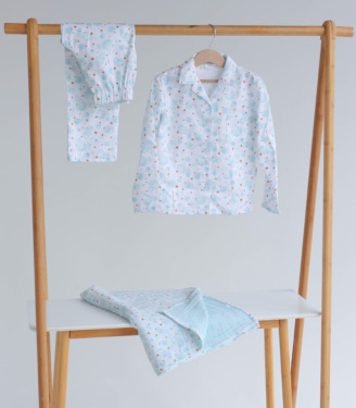 Піжама сатин “М’ятні Бульбашки”