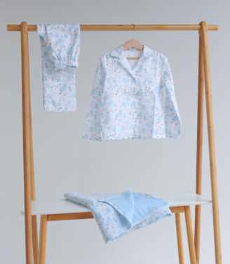 Піжама сатин “Блакитні Бульбашки”