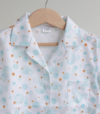 Піжама сатин “М’ятні Бульбашки”