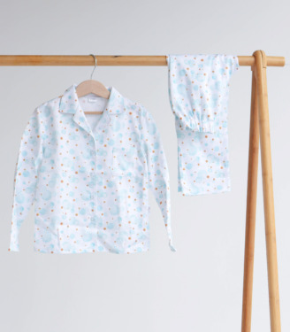 Піжама сатин “М’ятні Бульбашки”