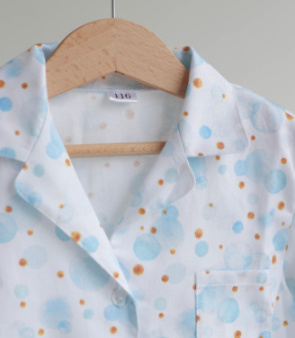 Піжама сатин “Блакитні Бульбашки”