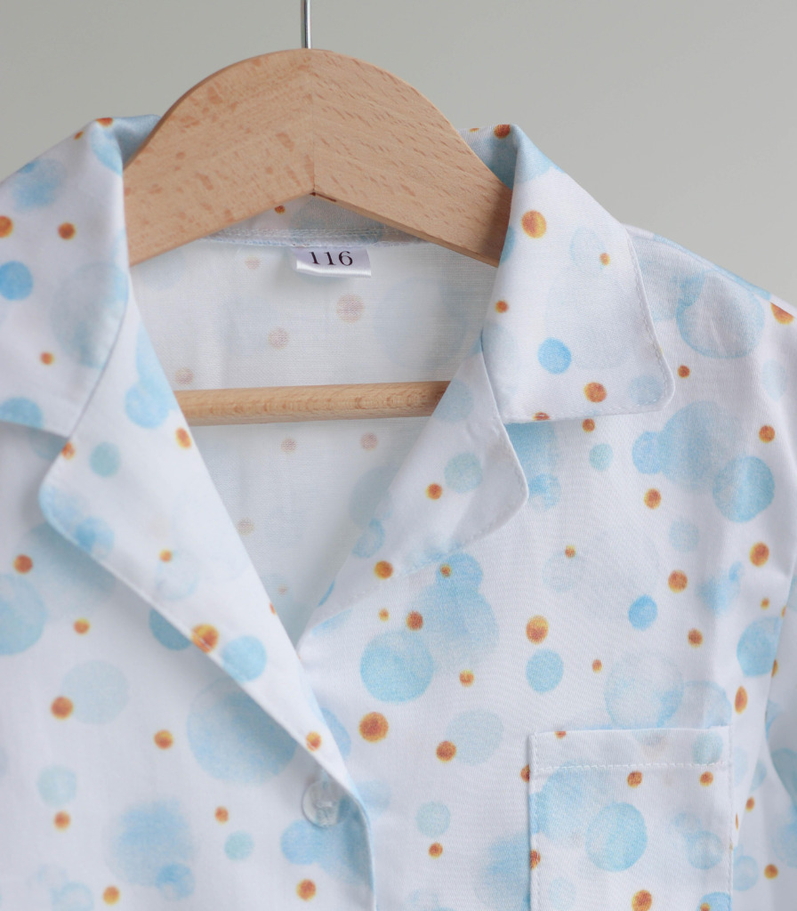 Піжама сатин “Блакитні Бульбашки”