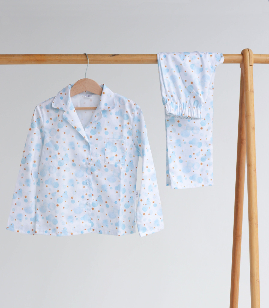 Піжама сатин “Блакитні Бульбашки”