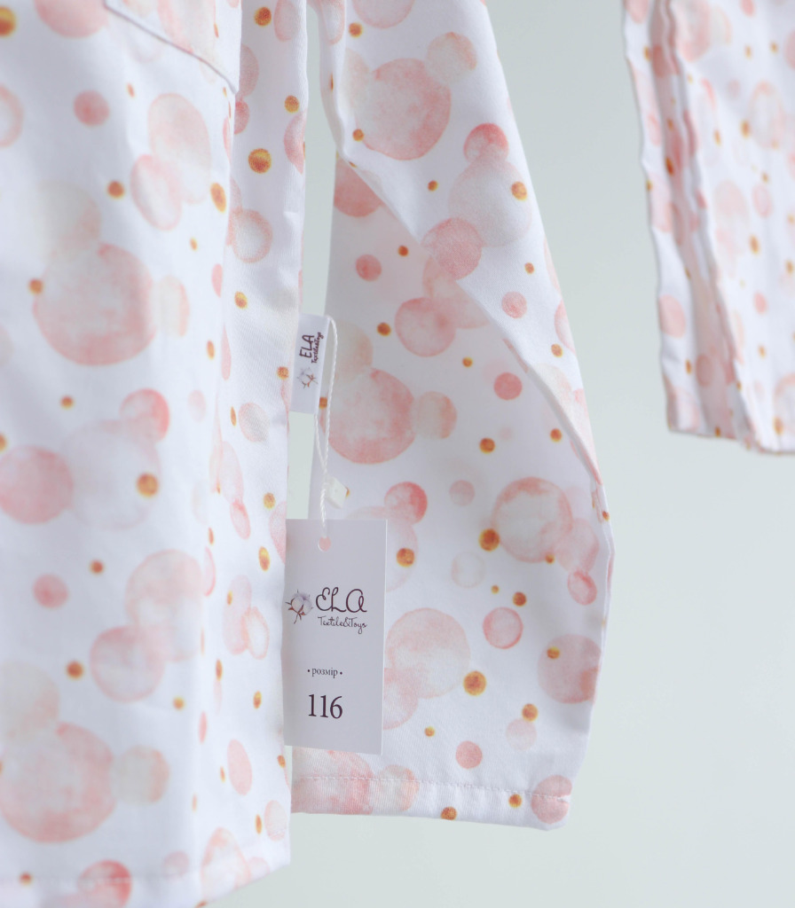 Піжама сатин “Рожеві Бульбашки”