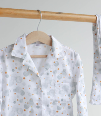 Піжама сатин “Сірі Бульбашки”