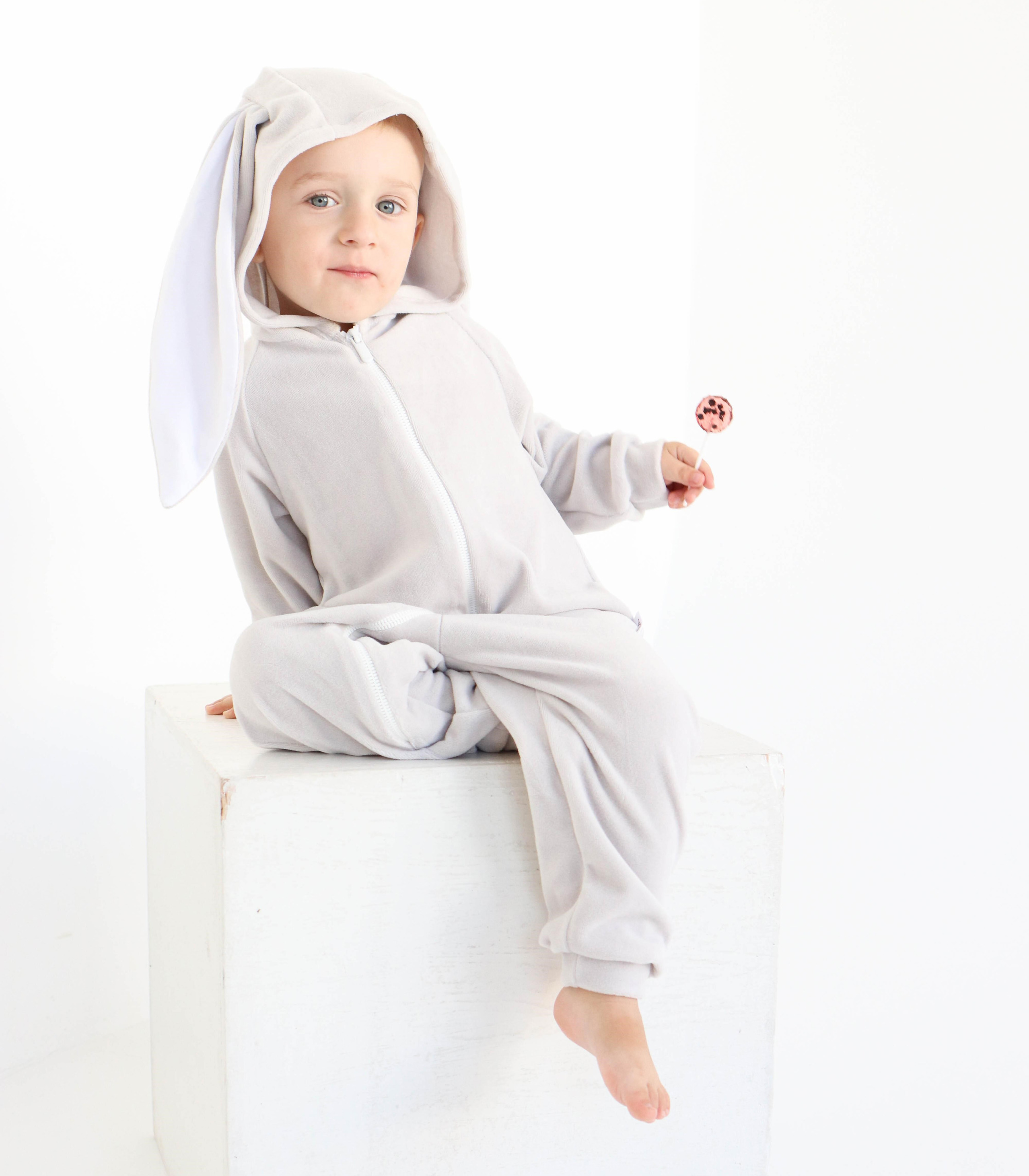 Піжама Кігурумі Зайчик “Світло-сірий”