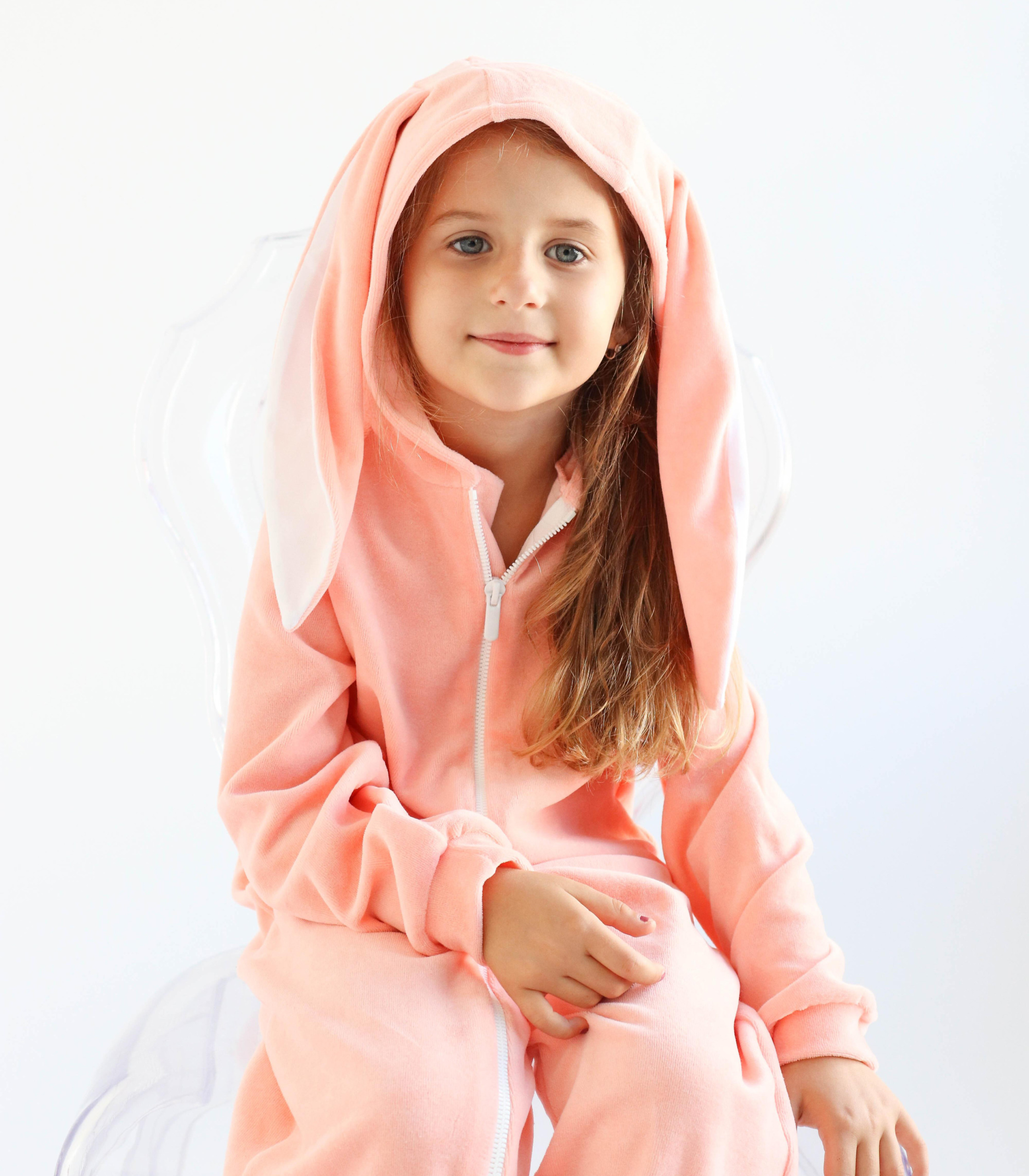 Піжама Кігурумі Зайчик “Персиковий”