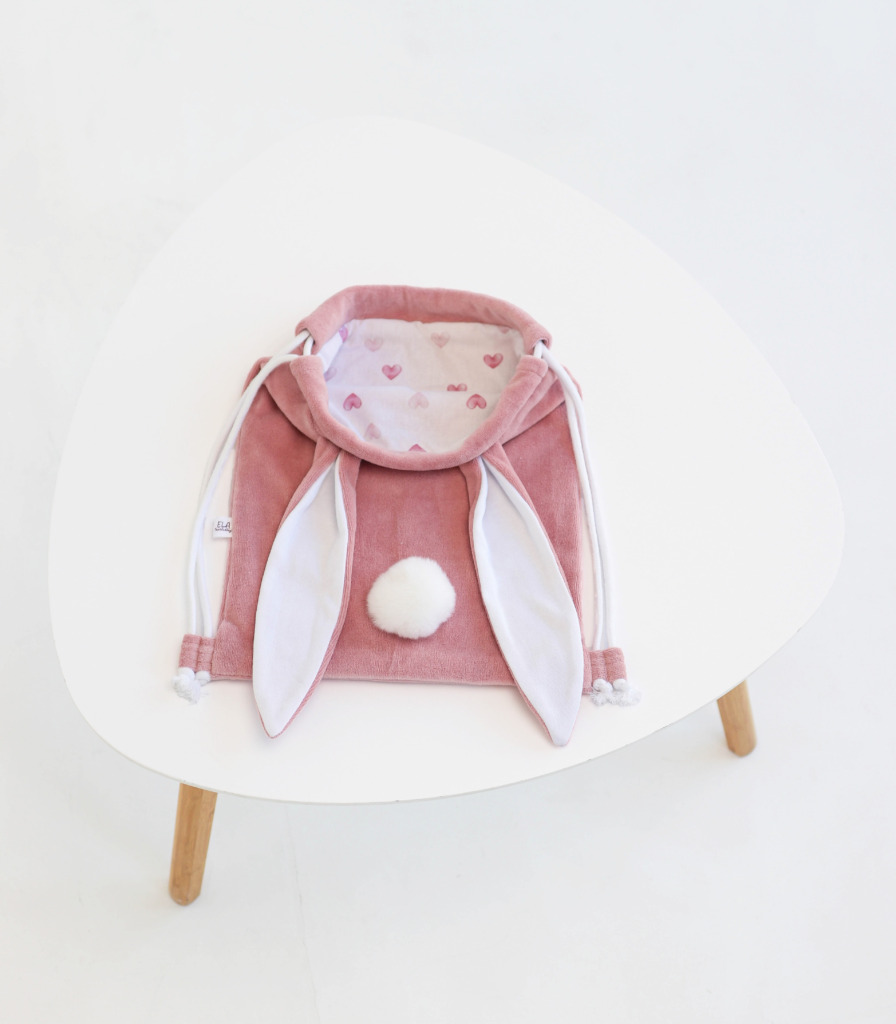 Рюкзак Зайчик “Темна Пудра”