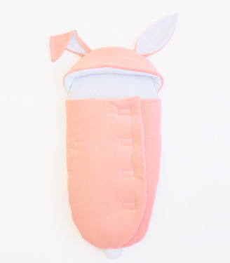 Спальник кокон Зайчик “Персиковий”