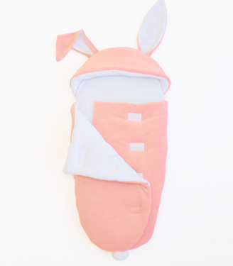 Спальник кокон Зайчик “Персиковий”