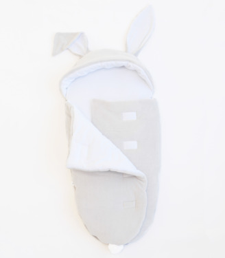 Спальник кокон Зайчик “Світло сірий”