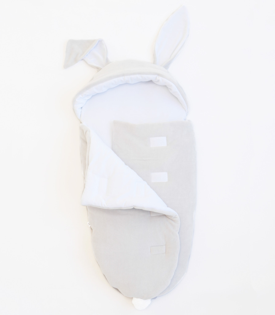 Спальник кокон Зайчик “Світло сірий”