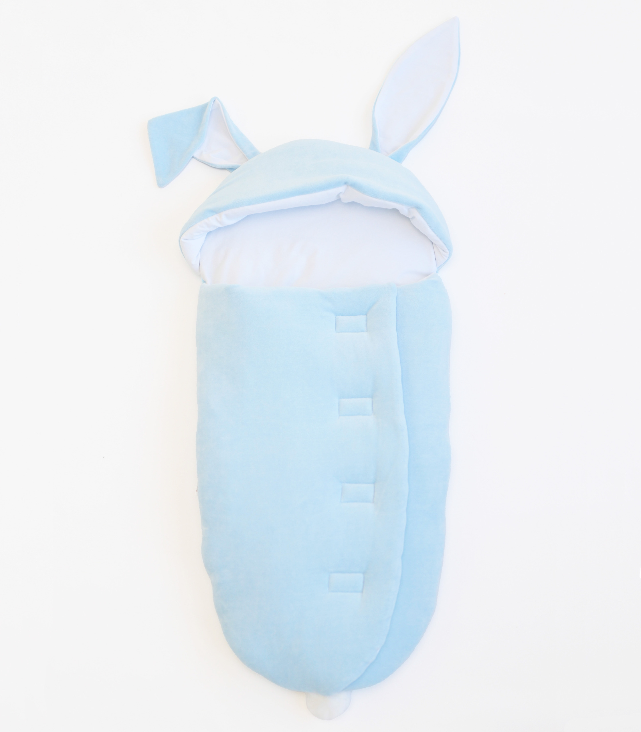 Спальник кокон Зайчик “Блакитний”