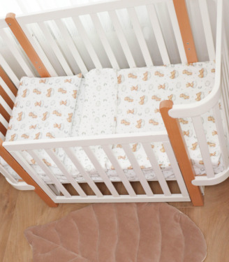 Комплект фланелевої постільної білизни “Ведмедики/хмаринки”